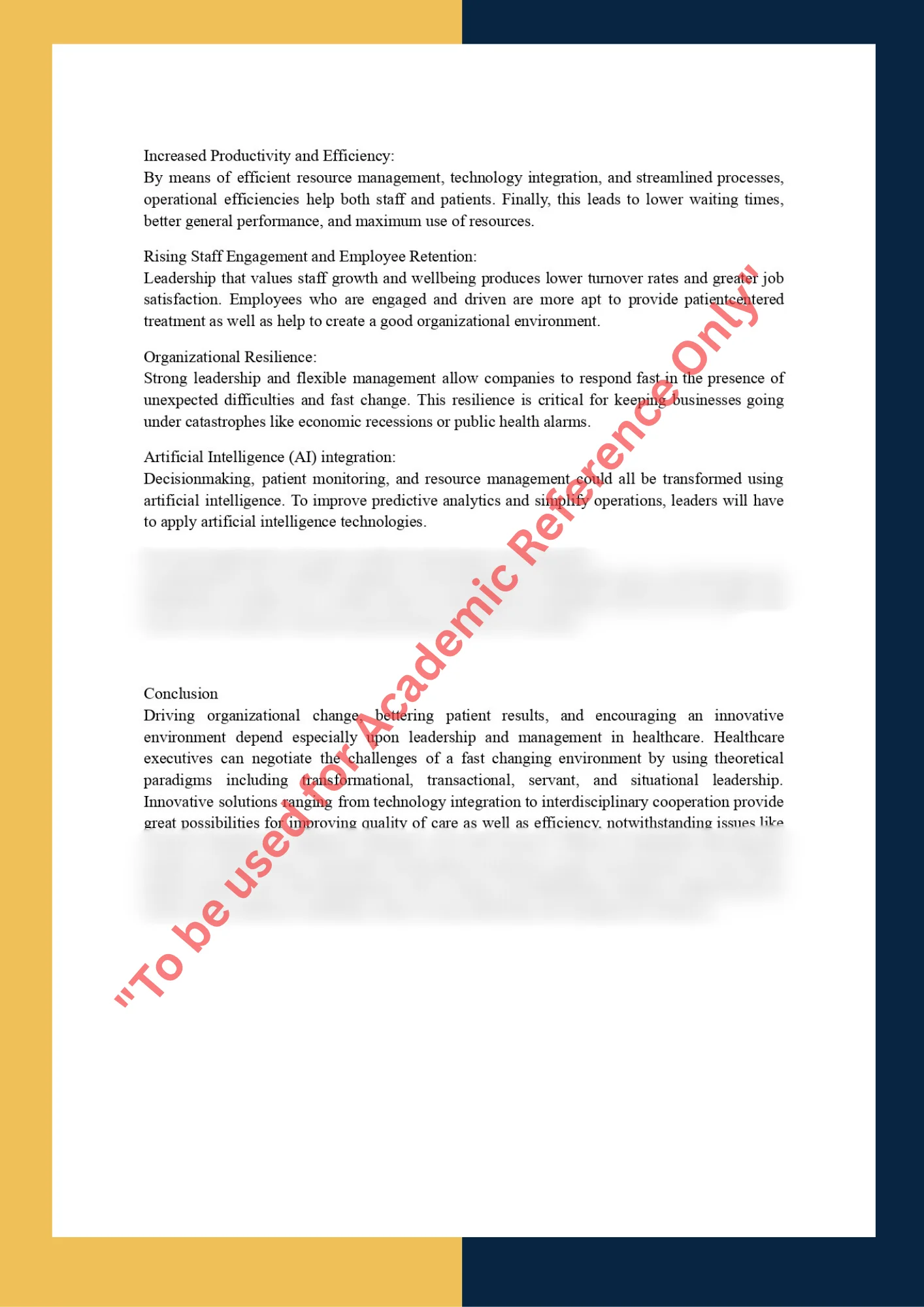 Assignment Sample On HLM 510 – Advanced Health Leadership and Management 3